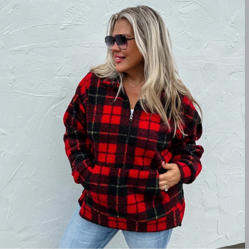 NEW BLAKELEY FIRESIDE NIGHTS SHERPA PULLOVER